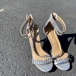 Dress heals silver size 6